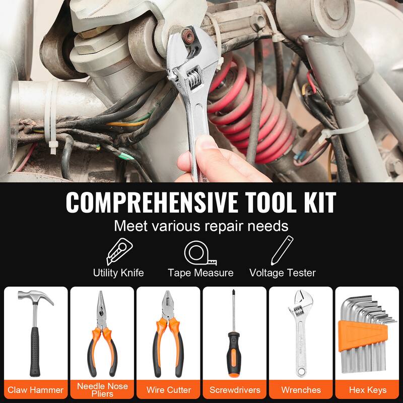 Tool Kit for Home Maintenance, DIY Projects, and Automotive Repair