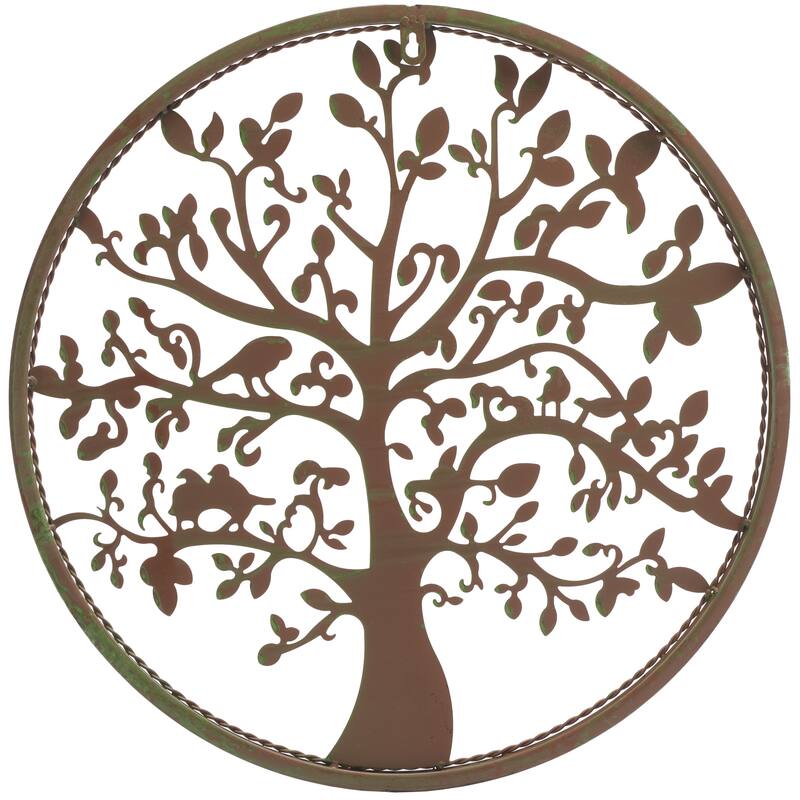 SAFAVIEH Outdoor Munire 20" Tree Of Life Wall Art