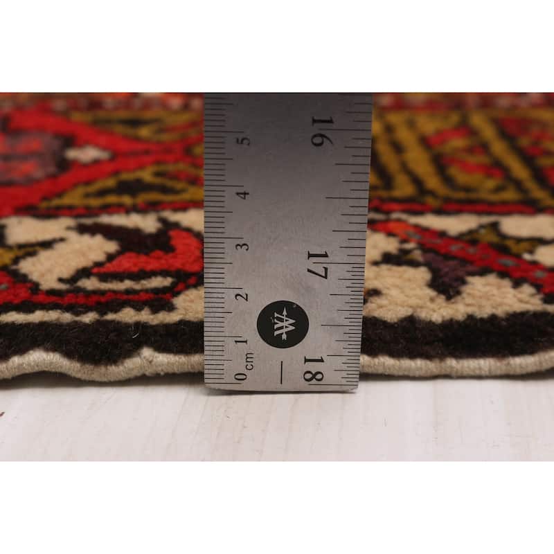 ECARPETGALLERY Hand-knotted Kayseri Dark Navy, Red Wool Rug - 4'3 x 8'4