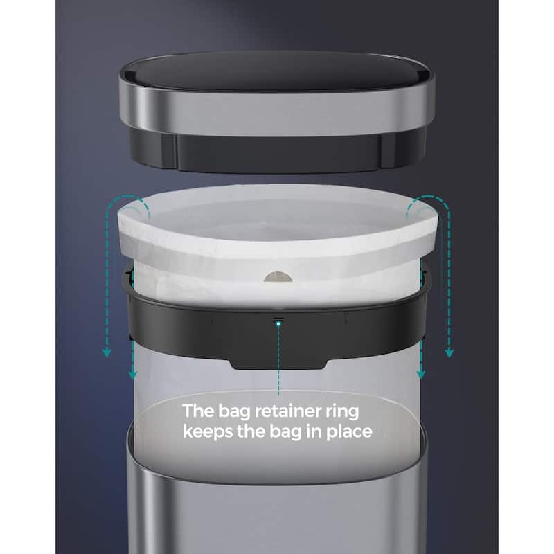 Motion Sensor Trash Can, 13 Gallon Automatic Kitchen Garbage Can