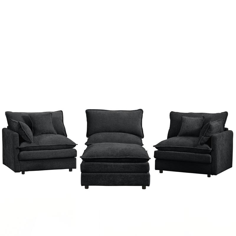 Modular Sectional Sofa, 102 Inch L Shaped Couch Set for Living Room