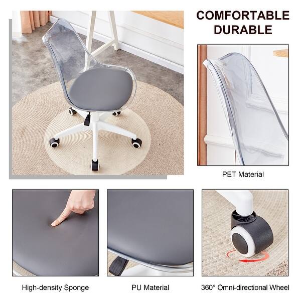 Adjustable Swivel Barstool, Bar Height Bar Chair, Computer Office