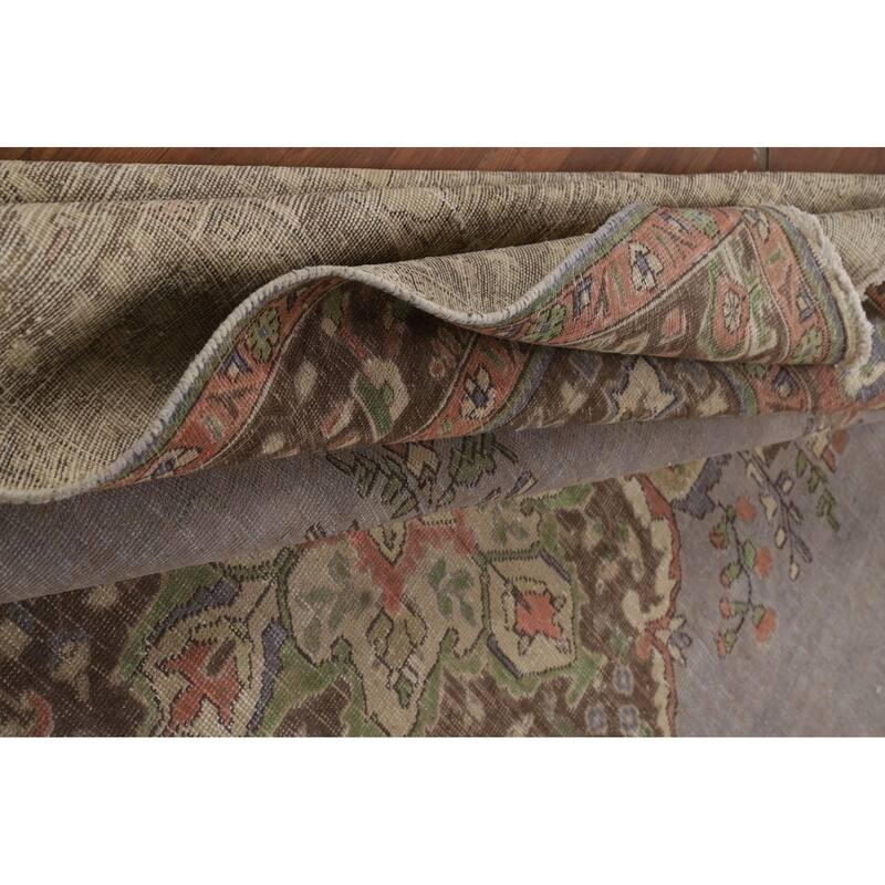 Gray Tabriz Persian Area Rug Hand-Knotted Wool Carpet - 8'3"x 11'1"