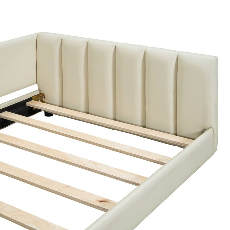 Queen Size & Twin XL Size Upholstered Mother & Child Bed