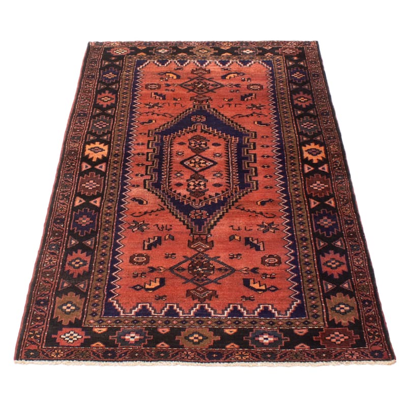 ECARPETGALLERY Hand-knotted Andelz Copper Wool Rug - 4'3 x 7'5