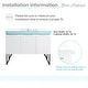 preview thumbnail 18 of 45, Swiss Madison Annecy 60" Double, Two Doors, One Drawer, Bathroom Vanity