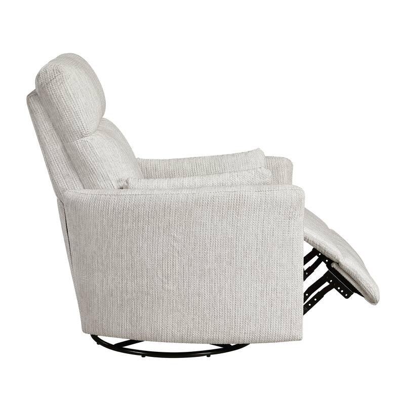 Abbeville 33" Microfiber Manual Swivel Glider Reclining Chair