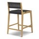 preview thumbnail 4 of 10, Poly & Bark Pai 24" Seat Height Counter Stool - Solid Wood Frame with Handwoven Seat