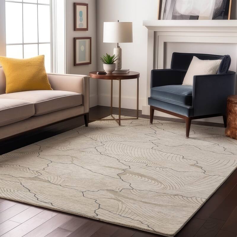 Premium Washable Super Soft Contemporary Puzzle Mayfield Rug - Ivory - 2'6" x 3'10"