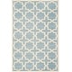 preview thumbnail 28 of 155, SAFAVIEH Handmade Chatham Clemma Modern Moroccan Wool Rug 6' x 9' - Blue/Ivory - Rectangle