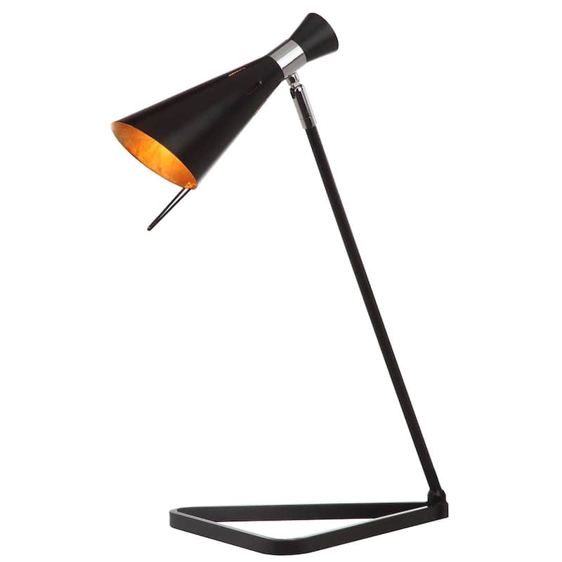 SAFAVIEH Lighting 21-inch Padric Black Task LED Table Lamp - 15"x9.25"x21"