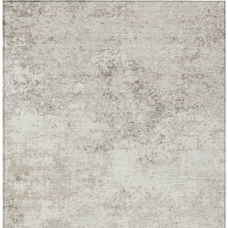 HomeRoots Abstract Transitional Rectangle Outdoor Rug