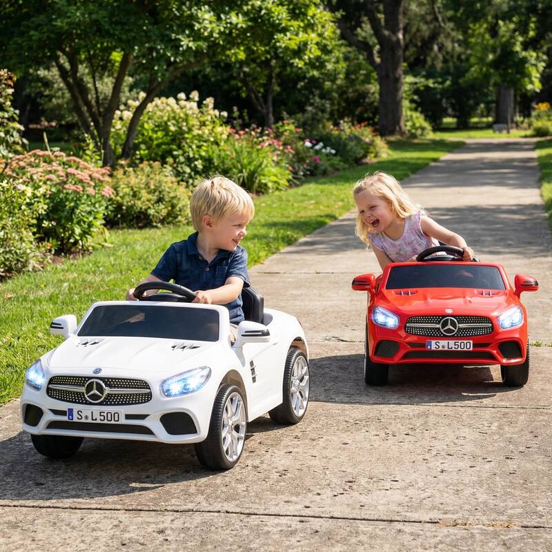 Gymax Licensed Mercedes-Benz SL R231 Kids Ride on Car 12V Electric