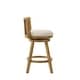 preview thumbnail 55 of 64, Harper Modern Swivel Bar Stool, Upholstered Counter Height Chair with Solid Wood Frame