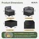 preview thumbnail 98 of 179, AOXUN Fire Pit Conversation Set Rattan Sofa Set Outdoor Furniture With Cushions