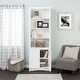 preview thumbnail 11 of 18, Tall Bookcase with 2 Shaker Doors, White