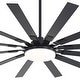 preview thumbnail 45 of 93, 48"/52"/60"/72" Modern Black LED Ceiling Fan with Light Remote (3/5/6/8/12 Reversible Blades)