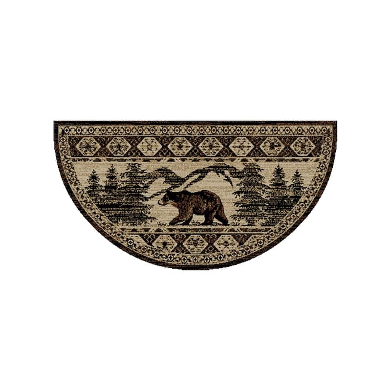 American Destination Foothills Brown Lodge Area Rug - 2'x3'8" - 2'x3'8"