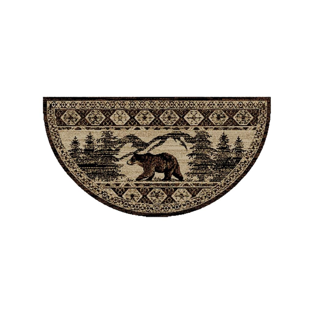 American Destination Foothills Brown Lodge Area Rug - 2'x3'8"