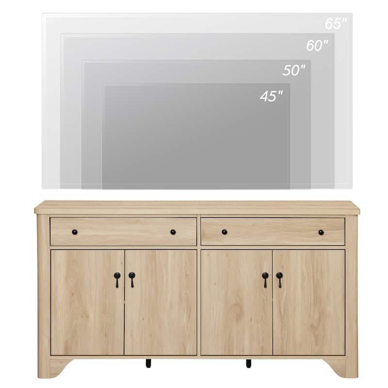 WAMPAT Large Sideboard Buffet Cabinet with Storage, 59"