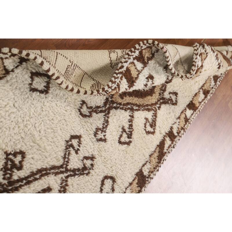 Vegetable Dye Anatolian Turkish Runner Rug Hand-knotted Wool Carpet - 3'3"x 10'4"