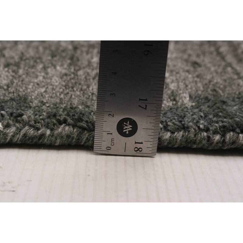 ECARPETGALLERY Hand-knotted Kashkuli Gabbeh Grey Wool Rug - 8'0 x 10'0