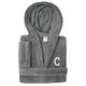 preview thumbnail 47 of 52, Sweet Kids 100% Polyester SUPER PLUSH Double Brushed Hooded Bathrobe with White Bookman Monogram C - Large