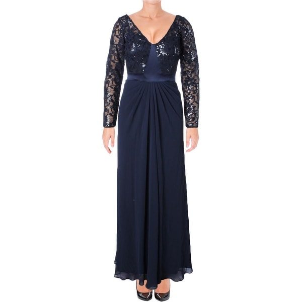 Lauren Ralph Womens Evening Dress Chiffon Sequined Free Lauren Ralph Womens Evening Dress Chiffon Sequined