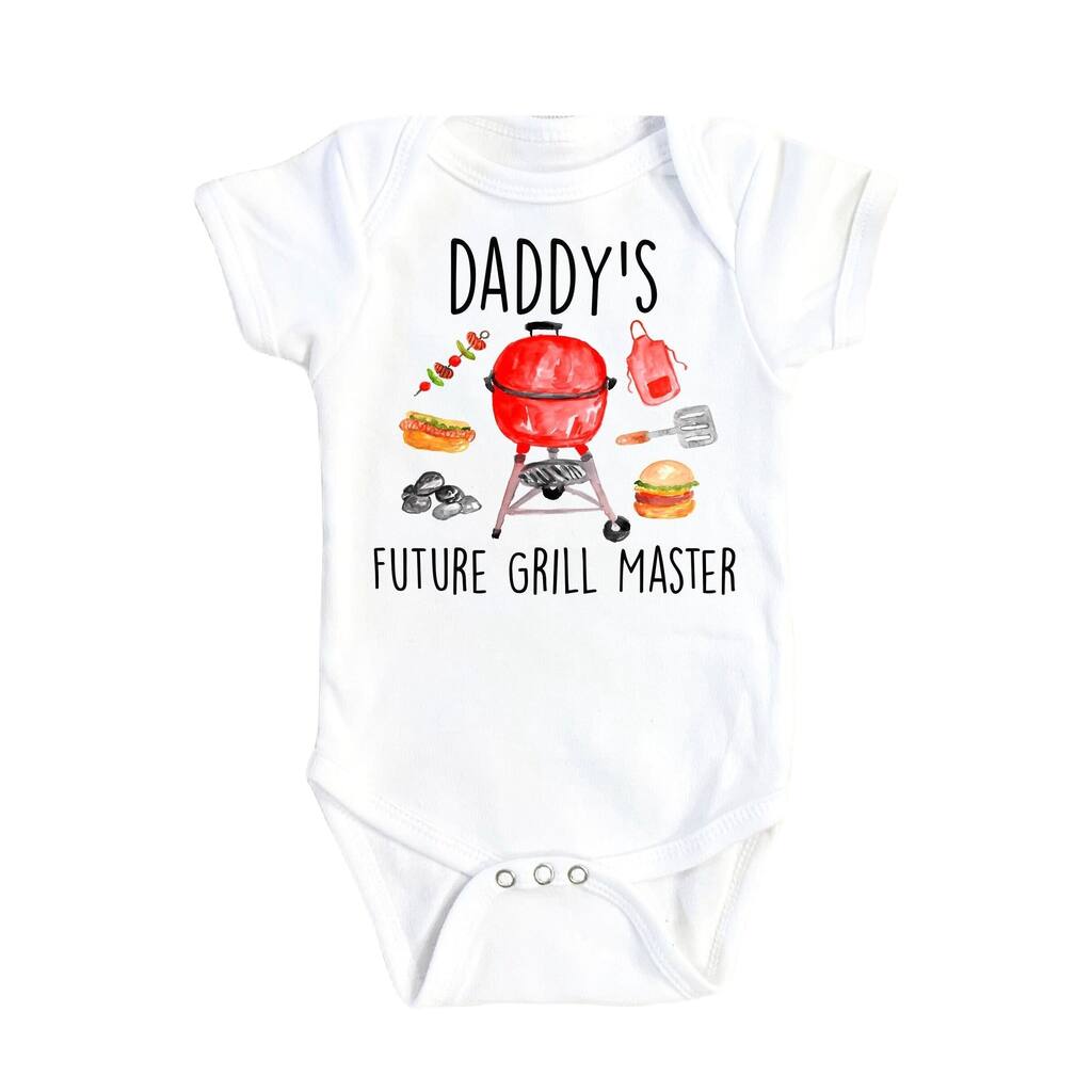 Grill Master Bbq - Baby Boy Girl Clothes Infant Bodysuit Funny Cute Newborn