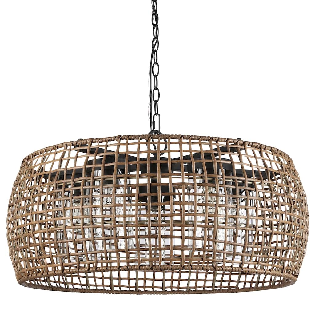 Golden Lighting 1067-ODP MAW Piper 5 Light 28" Wide Outdoor Pendant