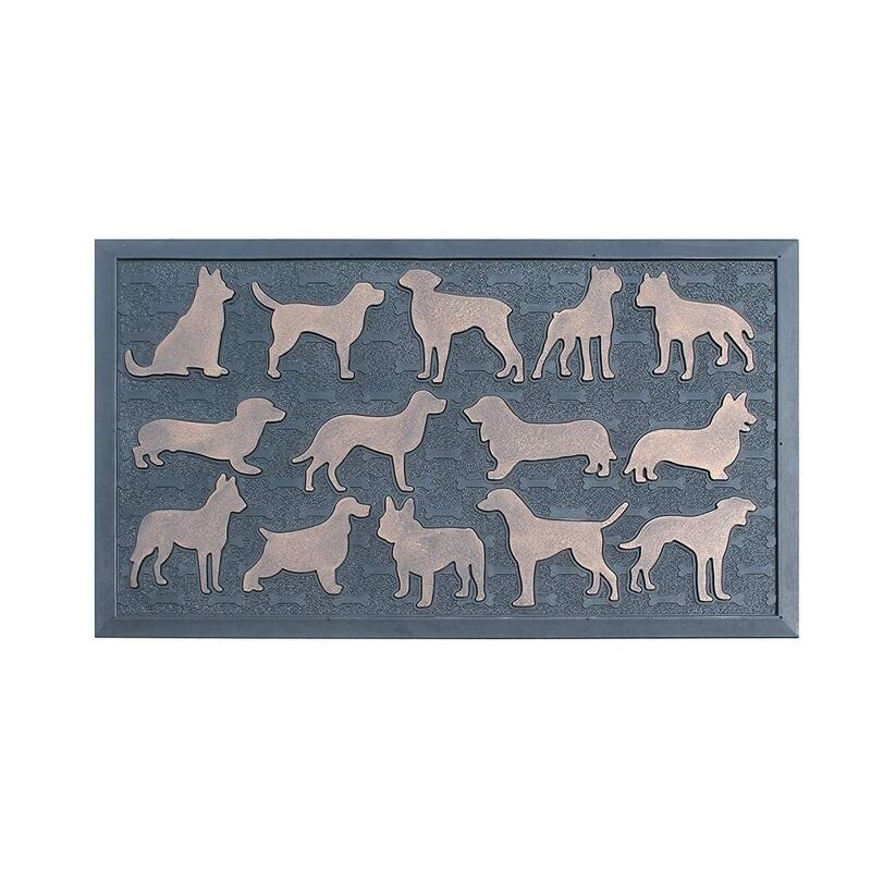 A1HC Welcome Rubber Pin Mat Beautifully Hand Finished Doormat