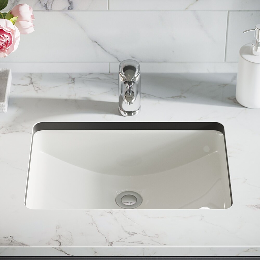 MR Direct 20-3/4 in. Undermount Bathroom Sink in Black with Gray SinkLink and Pop-Up Drain in Chrome