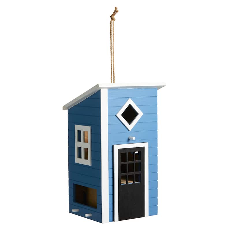 Glitzhome 14"H Functional and Decorative Wood Garden Birdhouse - 8.25''L X 7.25''W X 14.00''H