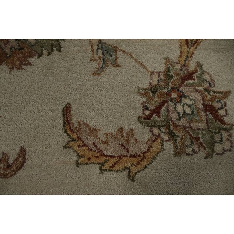 Hand Knotted Oriental 100% Wool Carpet Traditional All-Over Beige & Ivories Peshawar Area Rug - 12' 4'' X 8' 10''