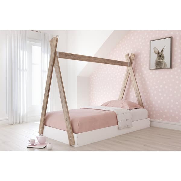 slide 2 of 30, Signature Design by Ashley Piperton Two-tone Tent Complete Bed in Box
