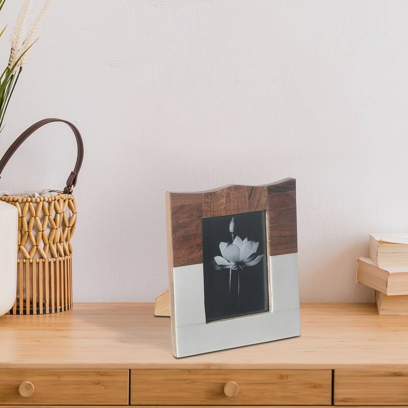 8X10 Wooden & Resin Inlay Photo Frame