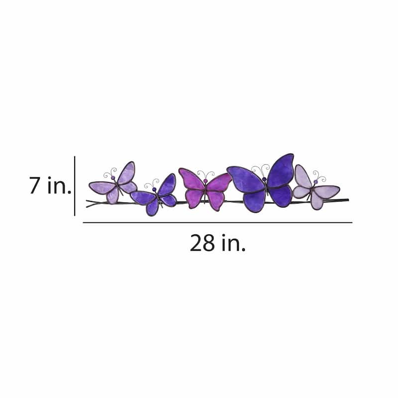 Butterflies On A Wire Wall Decor Brown (m2020 br)