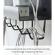preview thumbnail 4 of 12, Yamazaki Home Under-Desk Cable and Router Storage Rack, Steel - L 4.53 x W 15.75 x H 16.93 inches