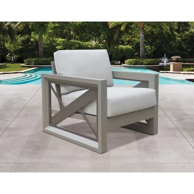Diglur Patio Arm Chair, Gray
