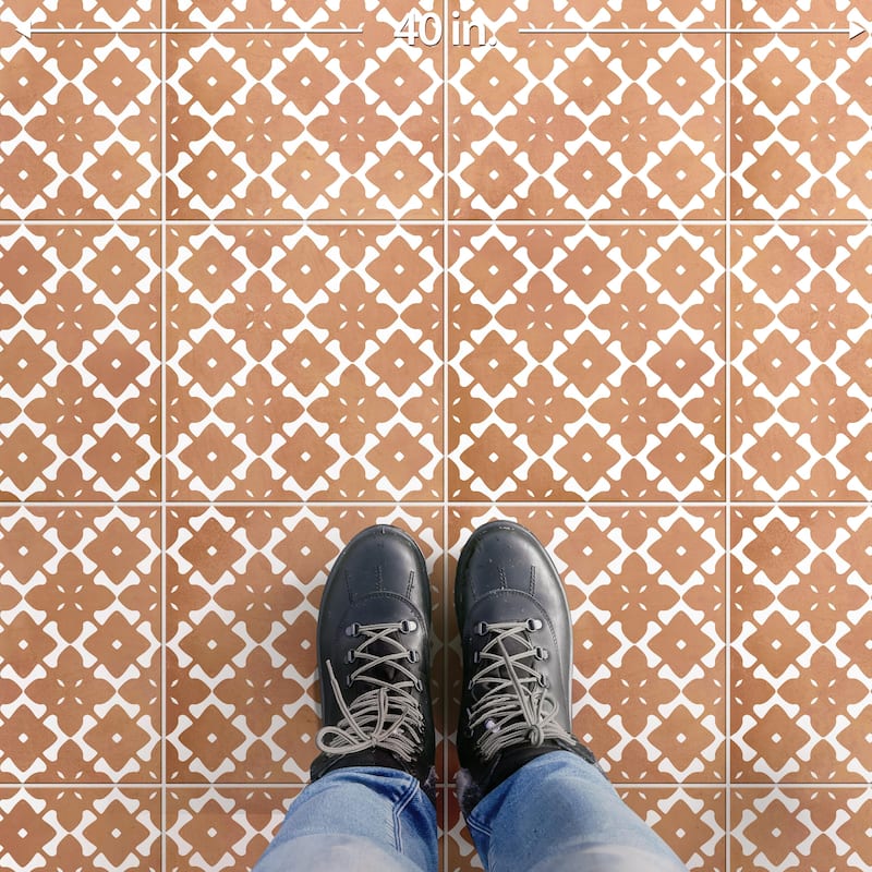 Merola Tile Bari Fortuna Cotto 12-7/8" x 12-7/8" Porcelain Floor and Wall Tile