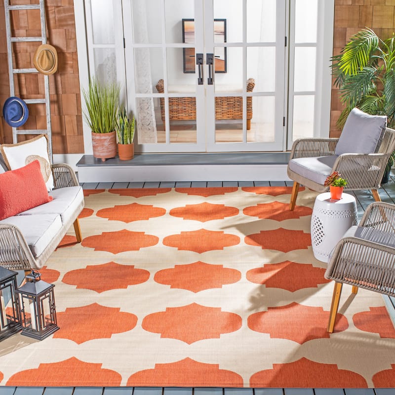 SAFAVIEH Courtyard Marilee Indoor/ Outdoor Waterproof Patio Backyard Rug