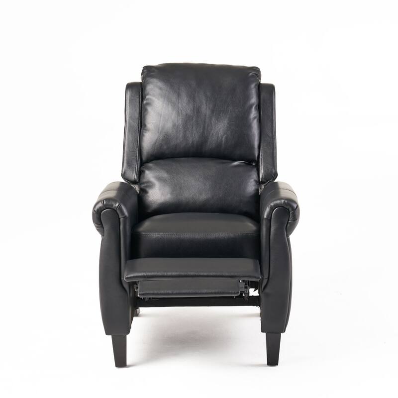 Roomfitters Ultimate Comfort PU Leather Pushback Recliner, Luxurious Recliner Chair for Living Room or Bedroom