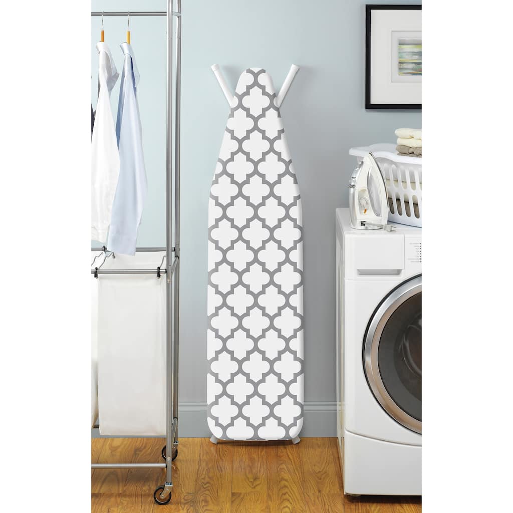 Whitmor Deluxe Ironing Board Cover and Pad - Medallion Gray