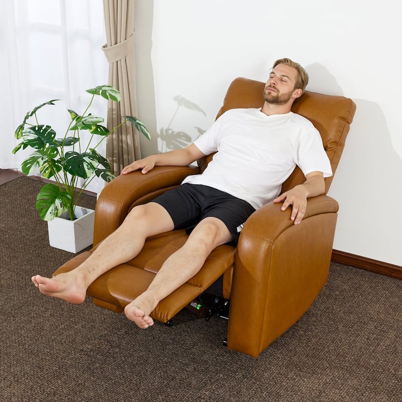 Zero Wall Recliner Chair, Power Recliner with USB & Type-C Dual Charge Ports, for Small Space, Living Room