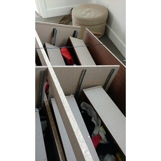 Carson Carrington Trollhattan Mid-century Modern White and Walnut Wood 6-drawer Storage Dresser