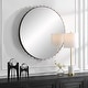 preview thumbnail 3 of 4, Uttermost Cosmopolitan Round Mirror - 37.38"W x 37.38"H x 1.75"D