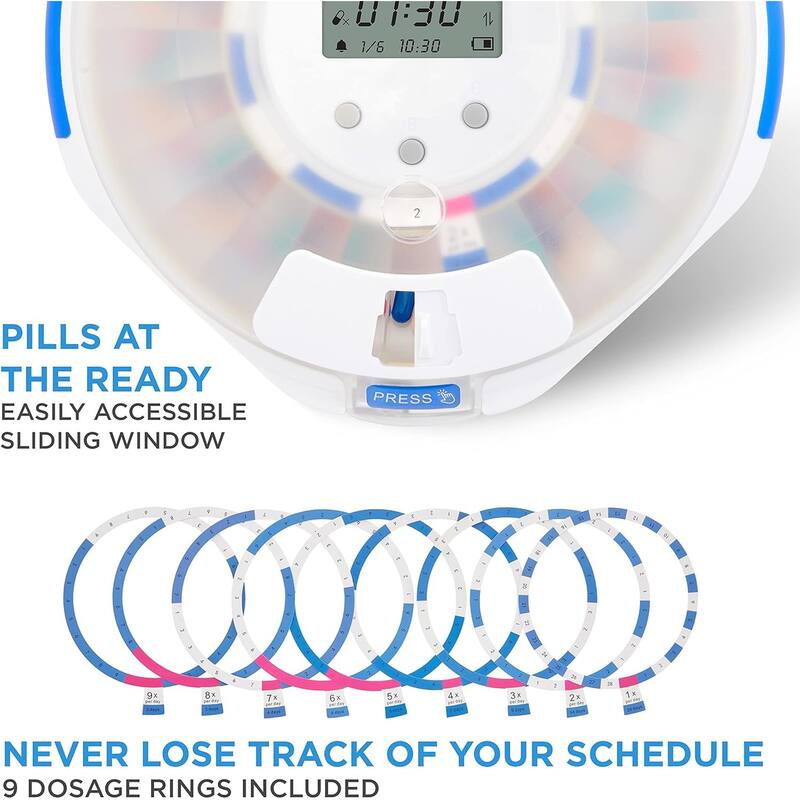 LiveFine Smart WiFi Automatic Pill Dispenser, 28Day Pill Organizer