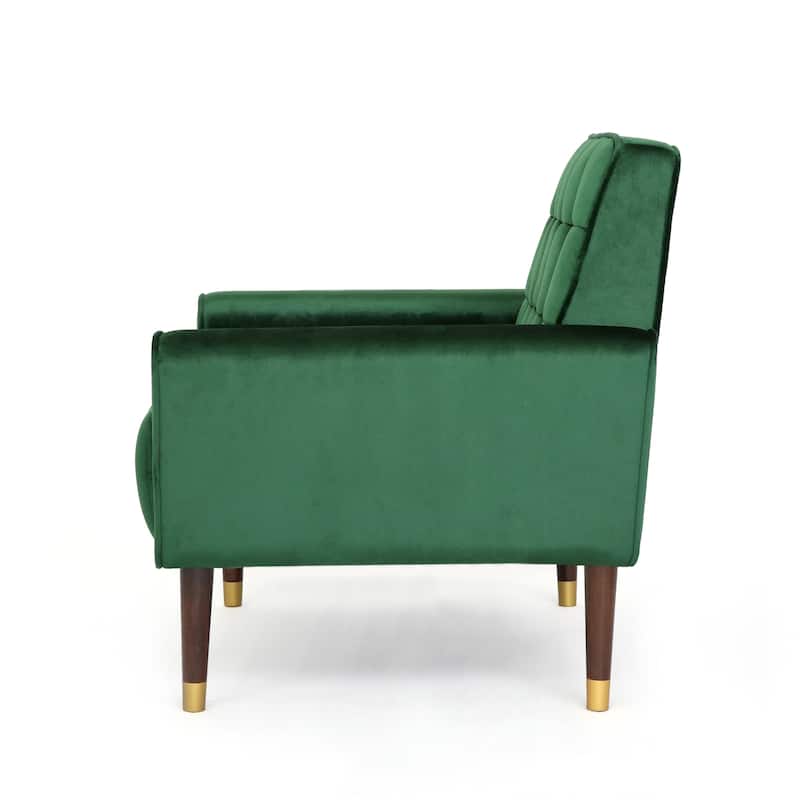 Bourchier Button-tufted Velvet Armchair by Christopher Knight Home