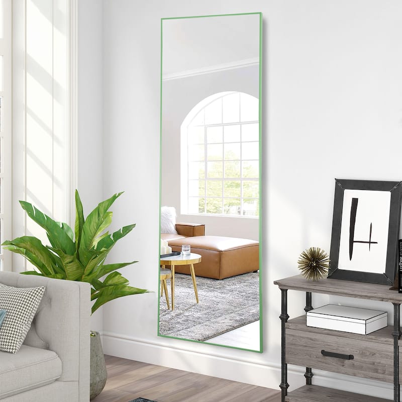 Dovelina Modern Full Length Floor Mirror - Freestanding Vanity Mirror for Bathroom or Living Space