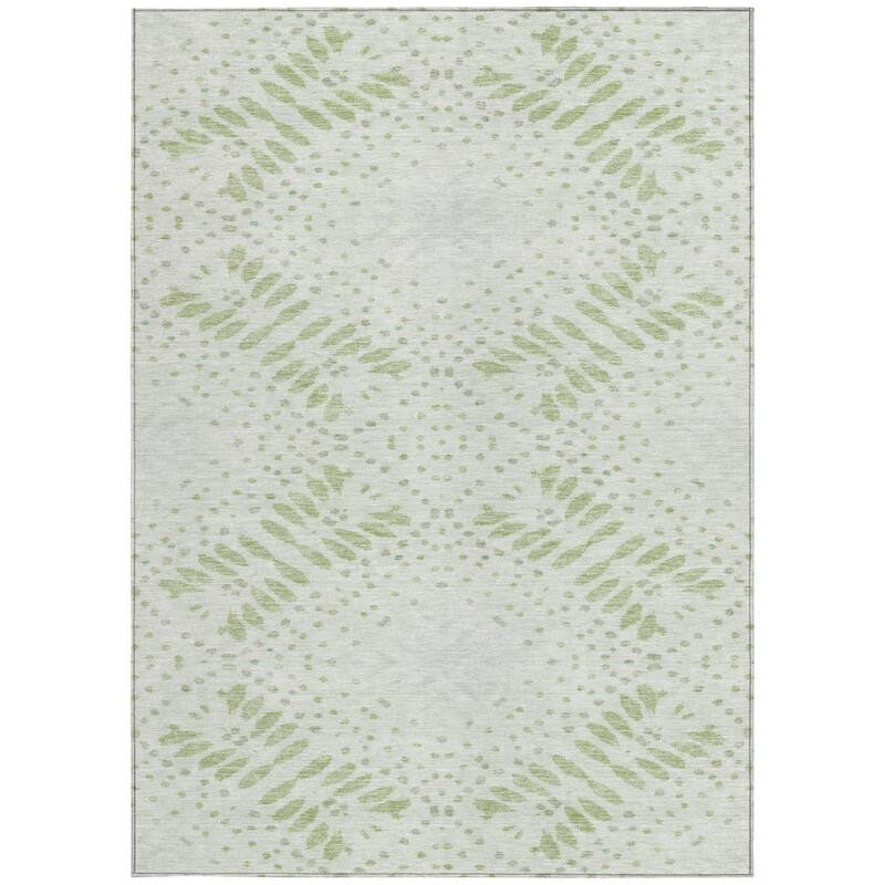 HomeRoots Floral Transitional Rectangle Outdoor Rug